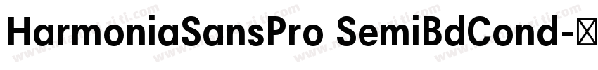 HarmoniaSansPro SemiBdCond字体转换